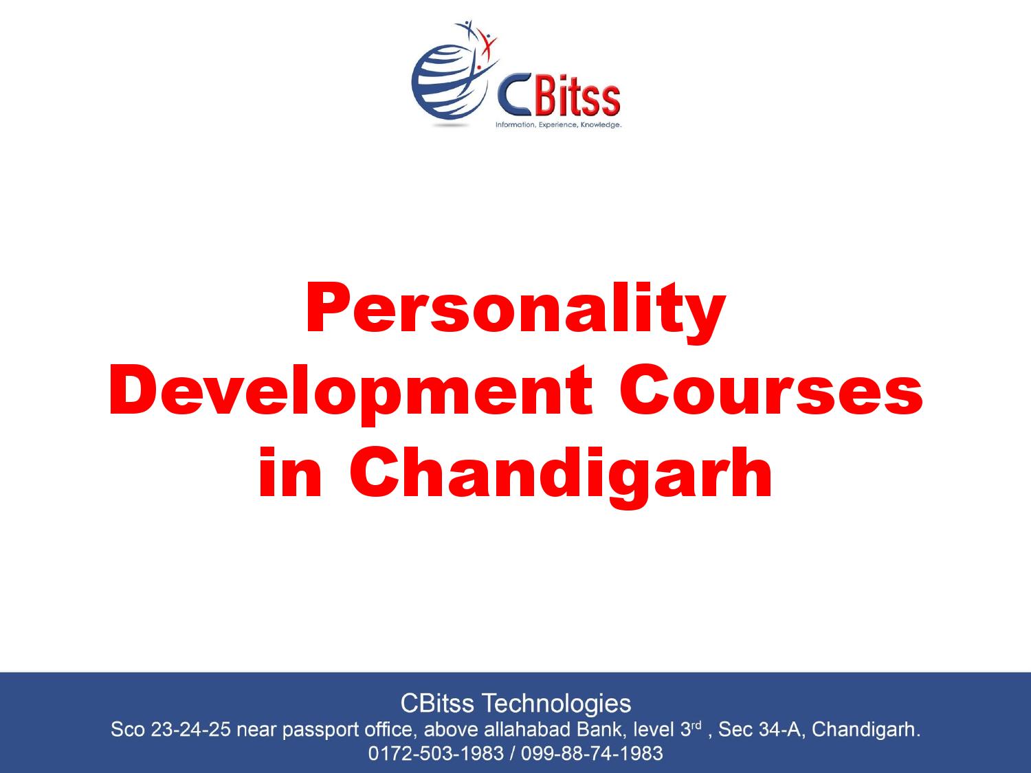 Personality Development Course in Chandigarh