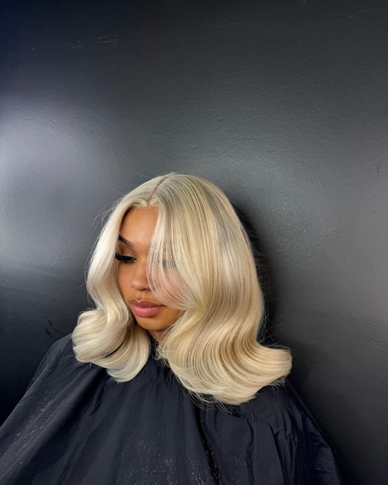blonde wig with bangs