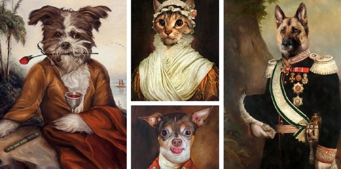 multi pet portraits