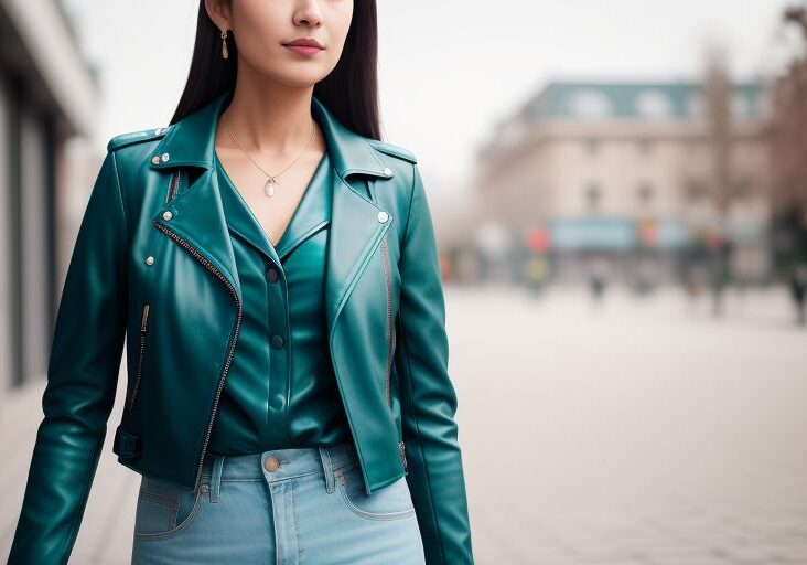 5 Unique Outfits You Can Create with a Teal Leather Jacket