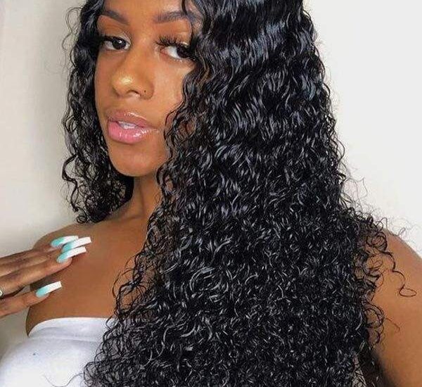 Lace front human hair wigs for women