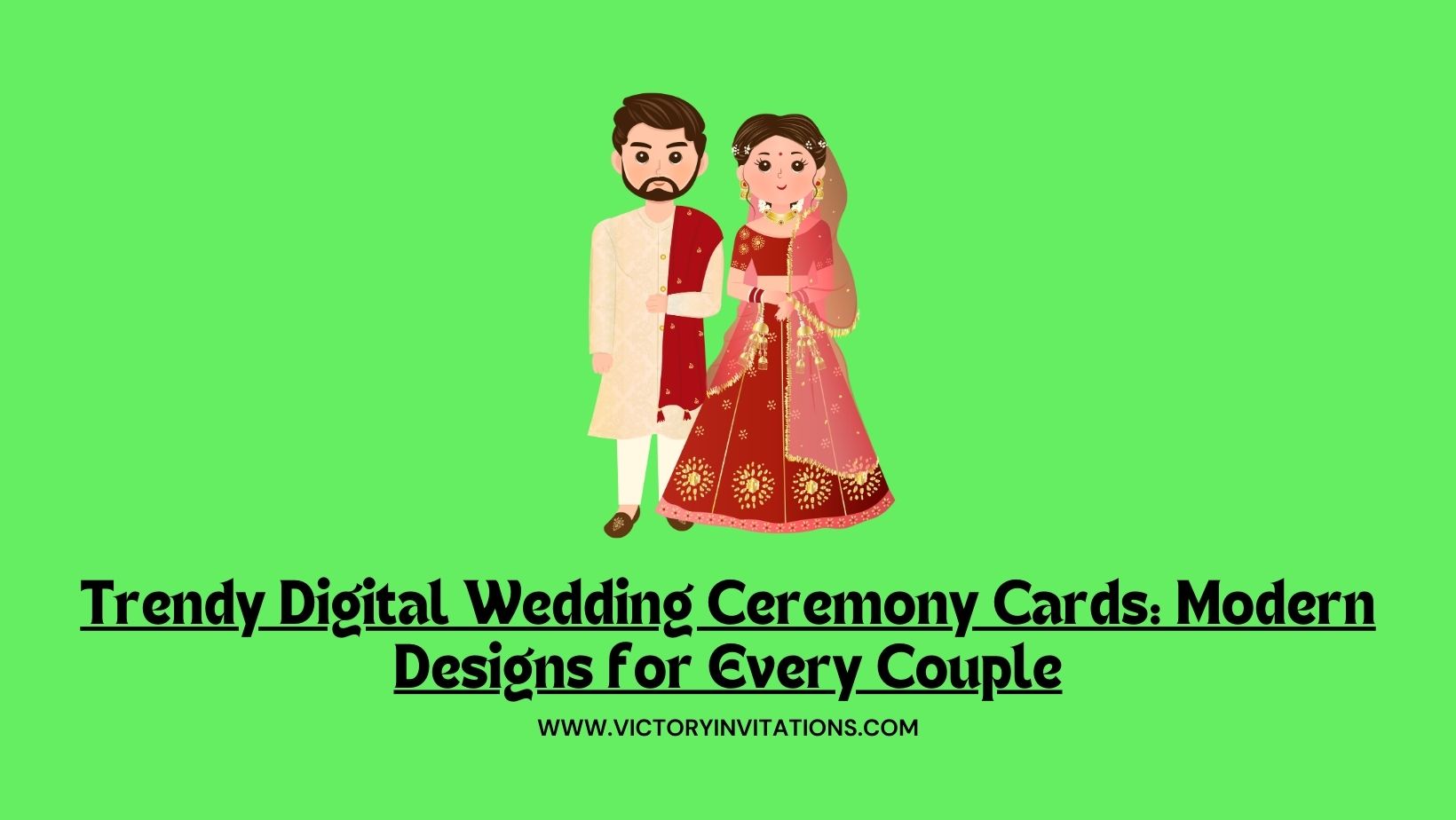 Trendy Digital Wedding Ceremony Cards: Modern Designs for Every Couple