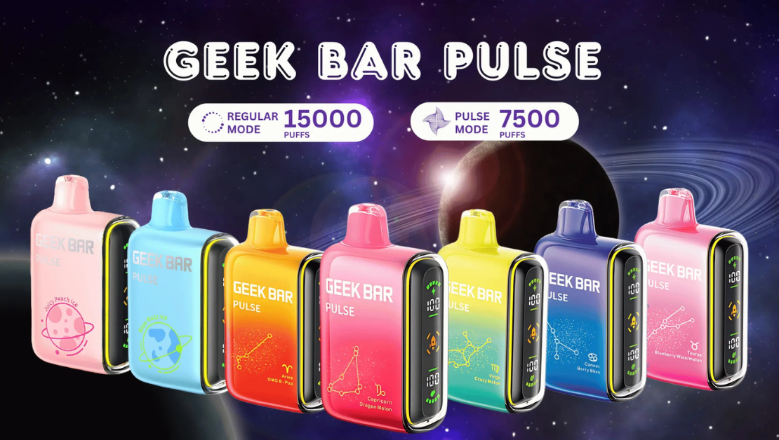 The Watermelon Ice Geek Bar Pulse 15000 Puffs Vape delivers the perfect balance of sweet and cool, making every puff feel like biting into a juicy slice of chilled watermelon.