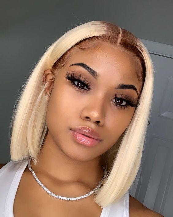 blonde wig
