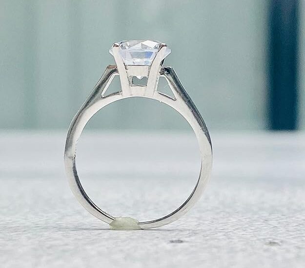 Cathedral Solitaire Engagement Ring