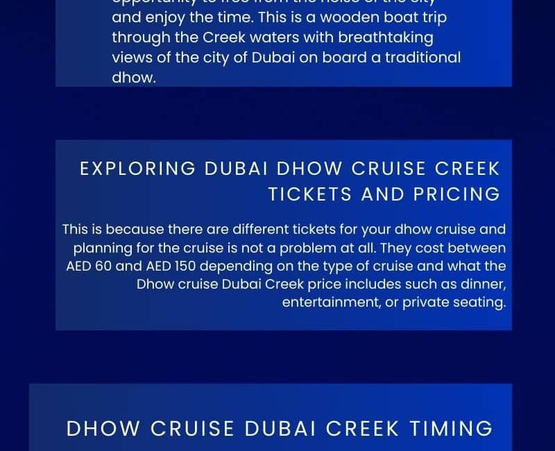 Dubai Dhow Cruise Creek