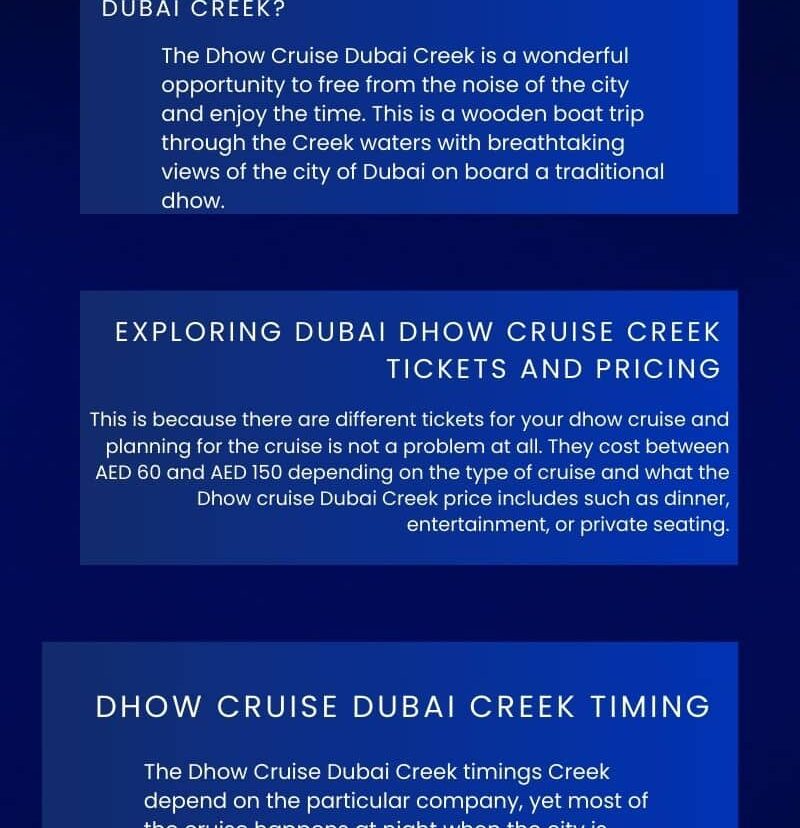 Dubai Dhow Cruise Creek