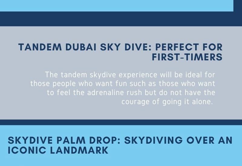 Skydiving in Dubai