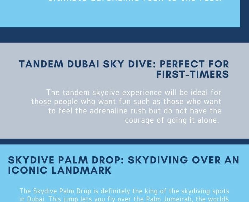 Skydiving in Dubai