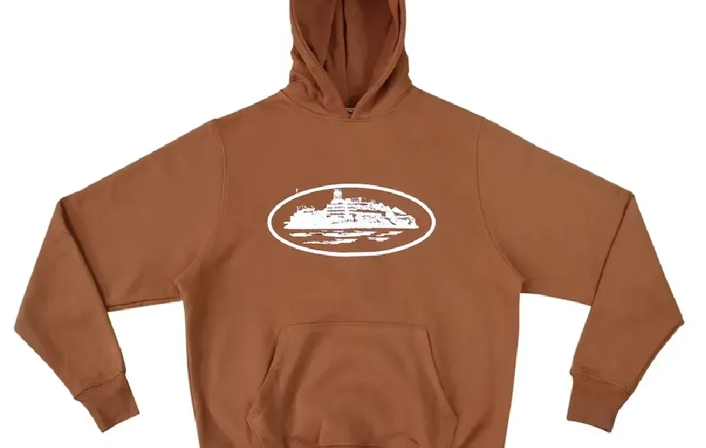 Corteiz Alcatraz Hoodie Brown