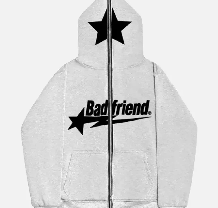 Bad-Friend-Full-Zipper-Hoodie-Light-Grey-Black-2