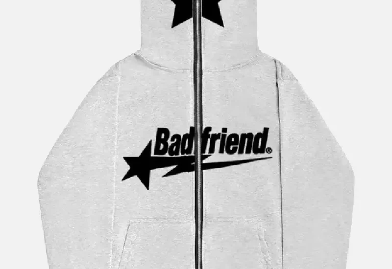 Bad-Friend-Full-Zipper-Hoodie-Light-Grey-Black-2