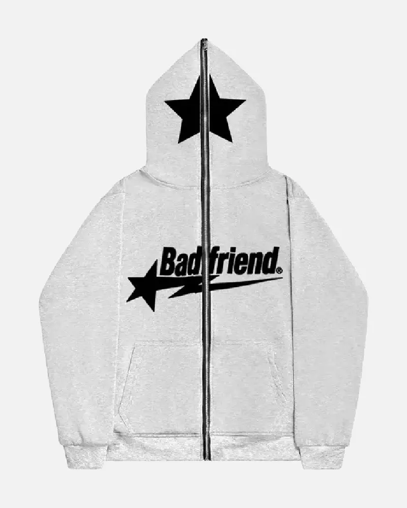 Bad-Friend-Full-Zipper-Hoodie-Light-Grey-Black-2