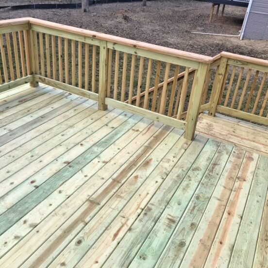 Trex vinyl decking