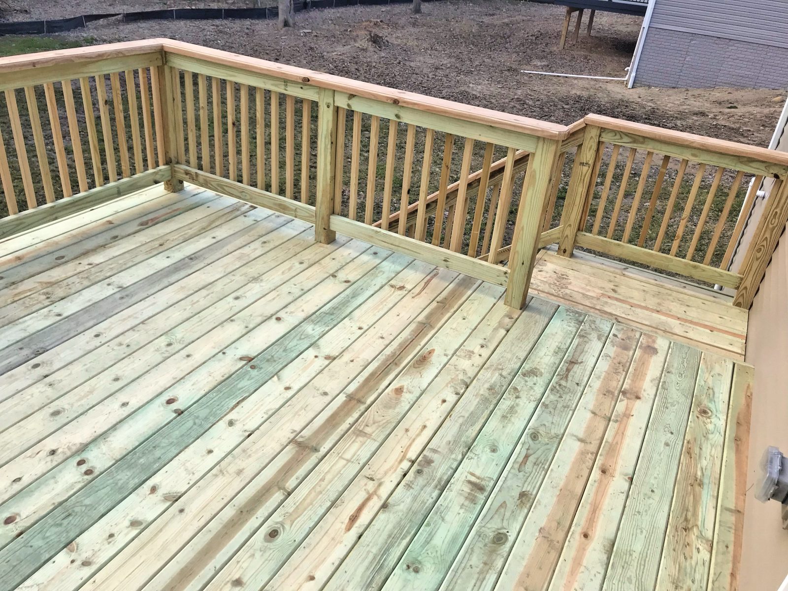 Trex vinyl decking