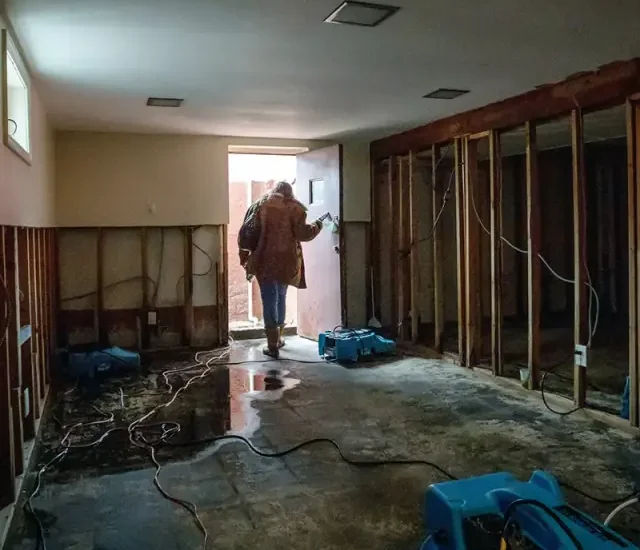 Basement water damage restoration