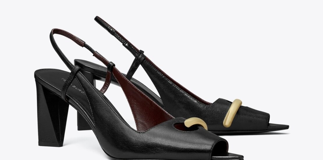 Open toe heels for women
