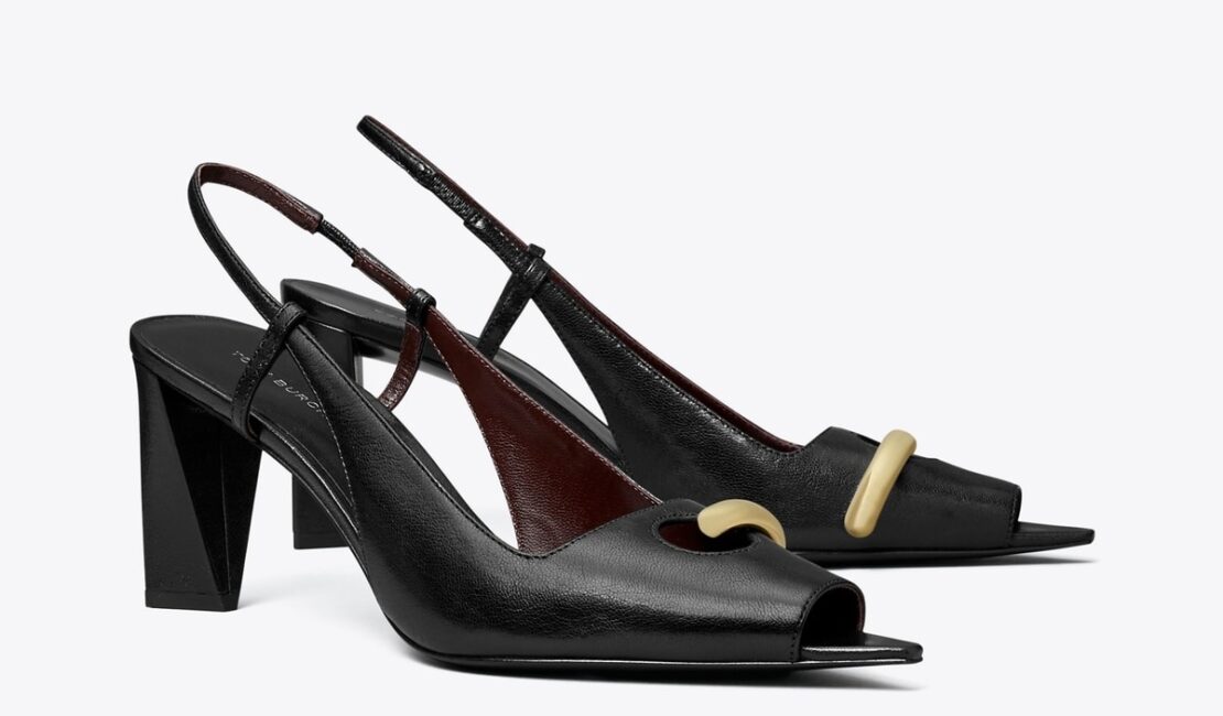Open toe heels for women
