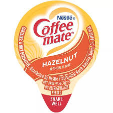 Nestle Coffee mate Coffee Creamer, Hazelnut, Liquid Creamer Singles, Non Dairy, No Refrigeration, 0.375 fl oz Tubs (Pack of 200)