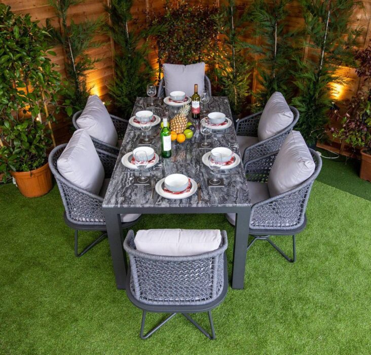 Rattan garden furniture
