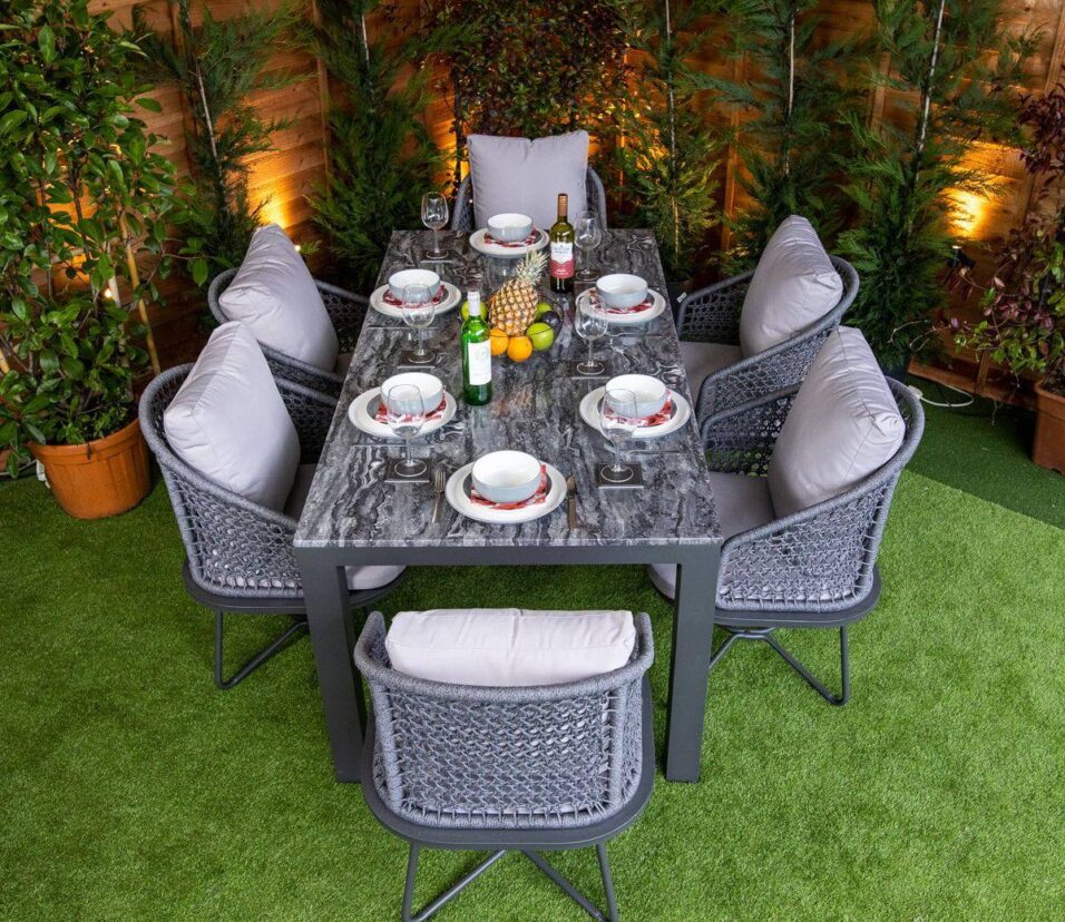 Rattan garden furniture