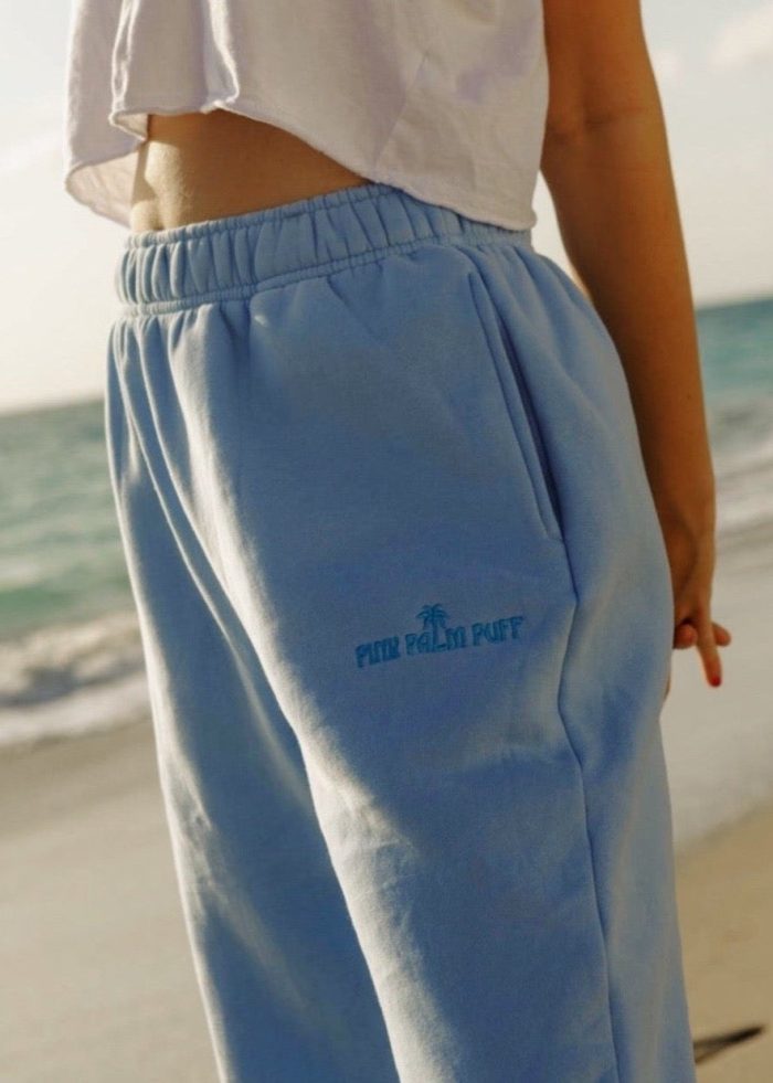 Pink Palm Puff Sweatpants | Cozy, stylish, and Comfort Official