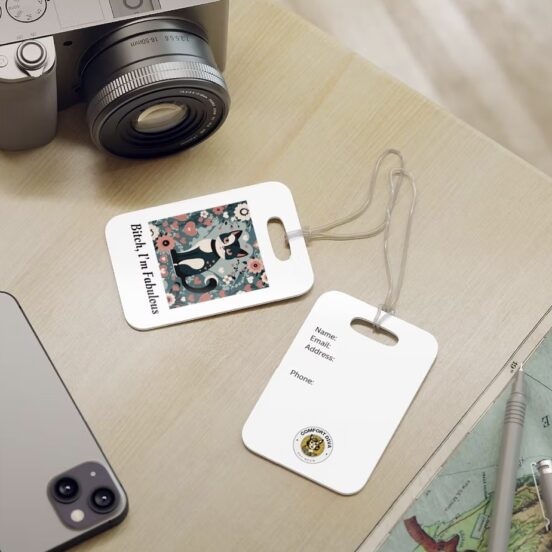 cat luggage tags