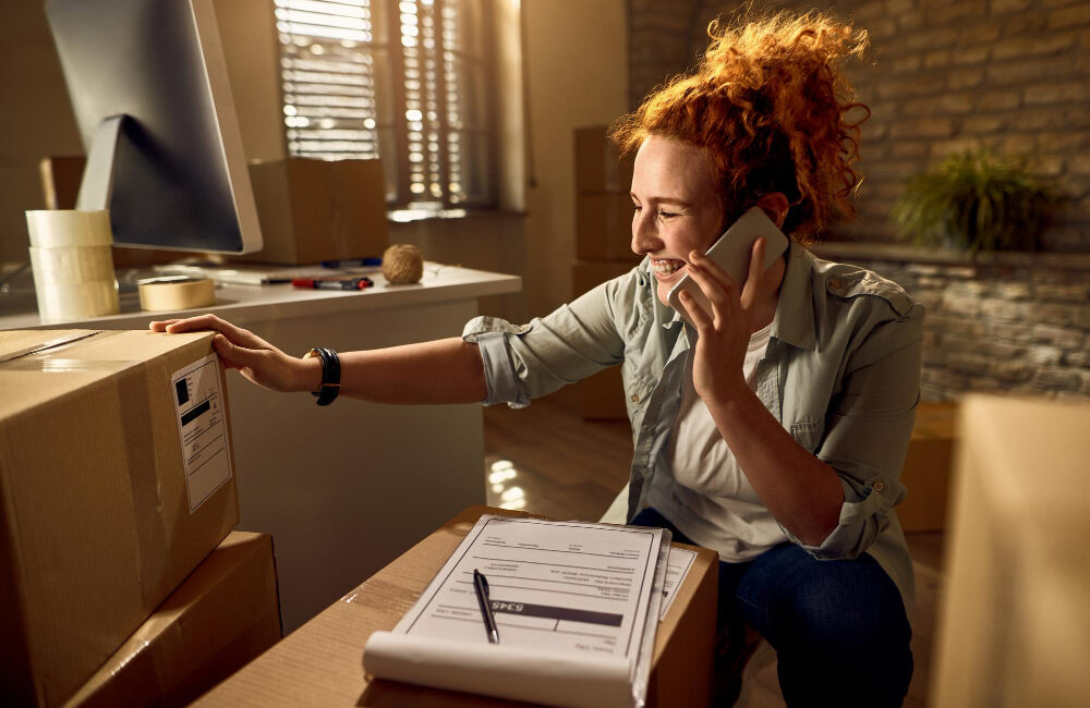 woman talking with someone on the phone