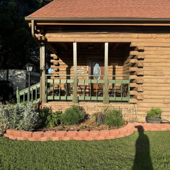 log cabin caulking